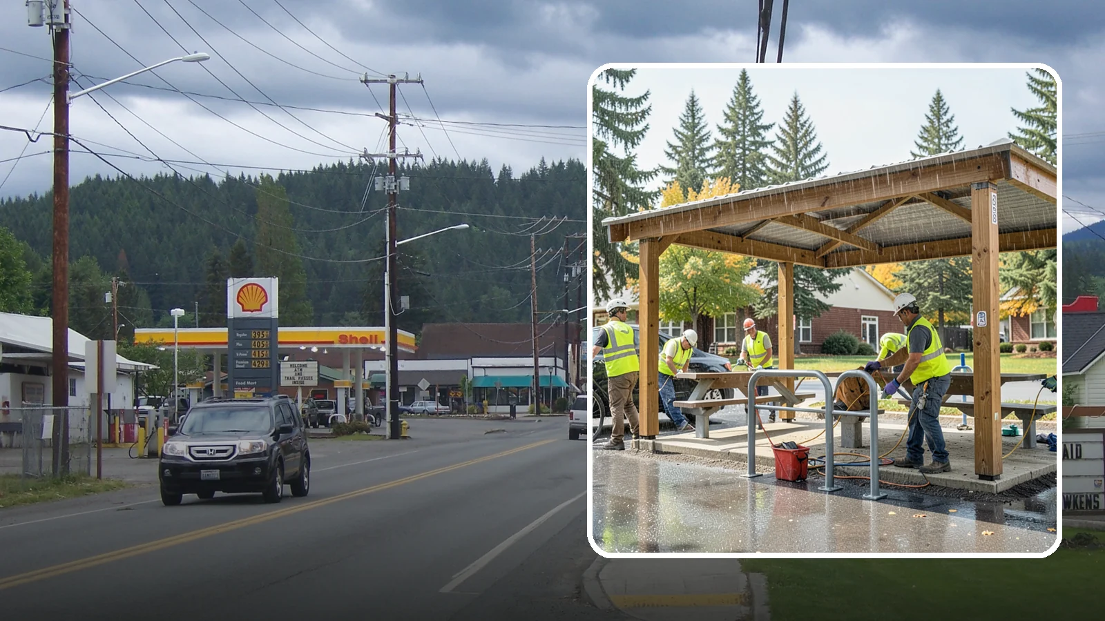 Municipal Shelter Construction in Granite Falls, Snohomish County, WA - Construct picnic shelters, pavilions, and covered structures that expand usable public gathering space year-round.