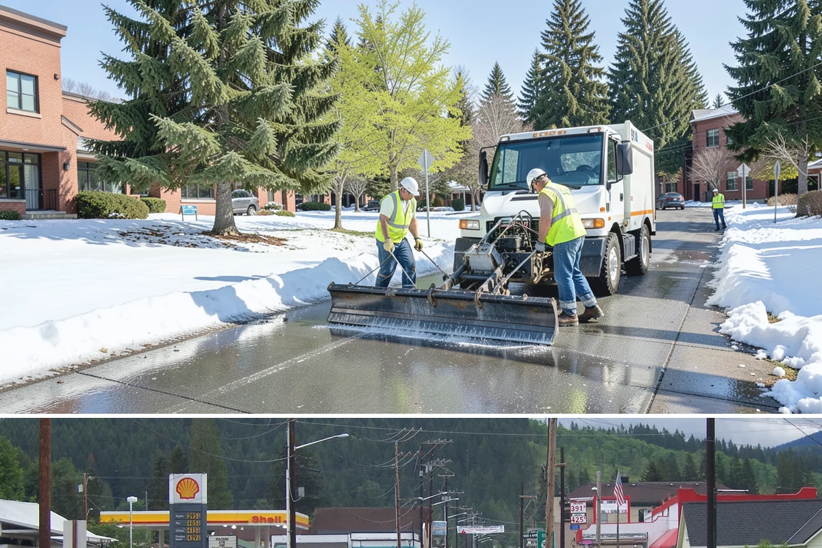 Municipal Shelter Construction in Granite Falls, Snohomish County, WA - Dry-season scheduling protects slab pours and framing from the delays wet weather imposes on structural work.