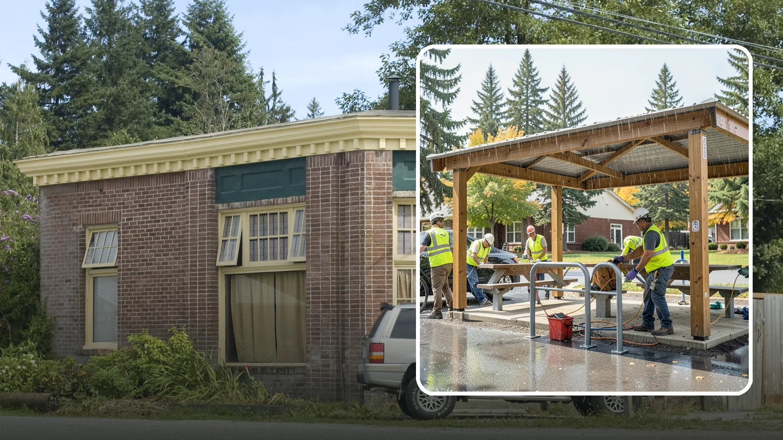 Municipal Shelter Construction in Hamilton, Skagit County, WA - Construct picnic shelters, pavilions, and covered structures that expand usable public gathering space year-round.