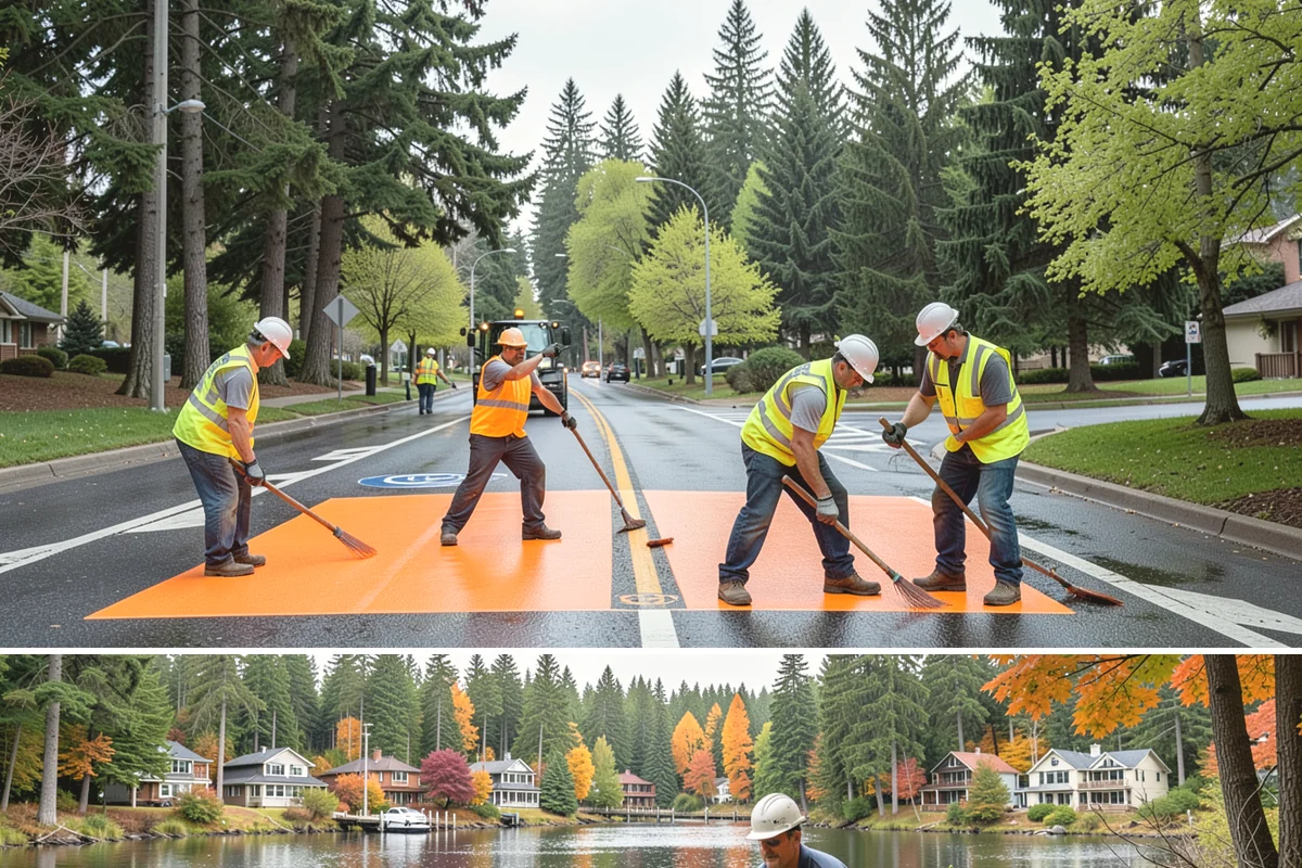 Municipal Shelter Construction in La Conner, Skagit County, WA - Dry-season scheduling protects slab pours and framing from the delays wet weather imposes on structural work.