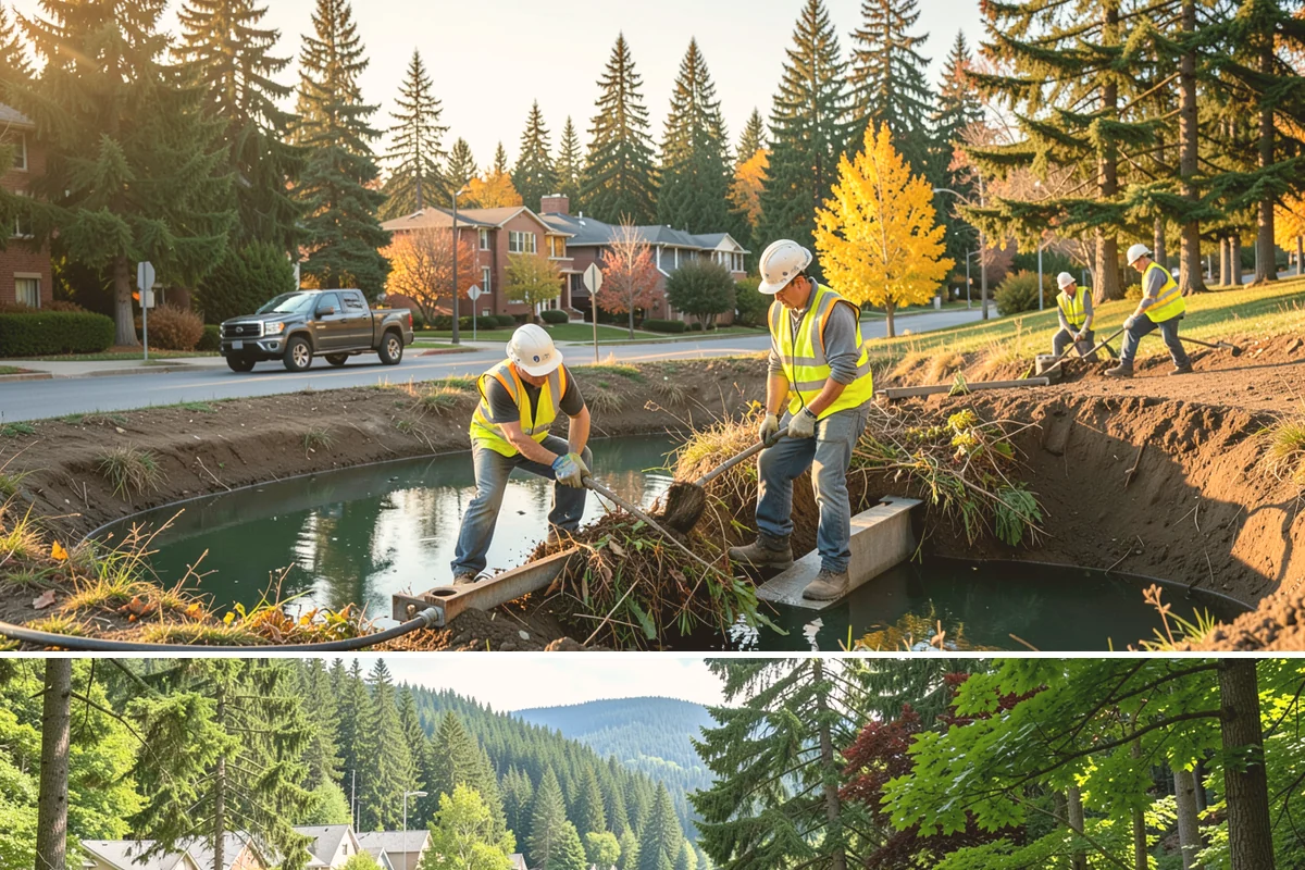 Municipal Shelter Construction in Lake Forest Park, King County, WA - Dry-season scheduling protects slab pours and framing from the delays wet weather imposes on structural work.