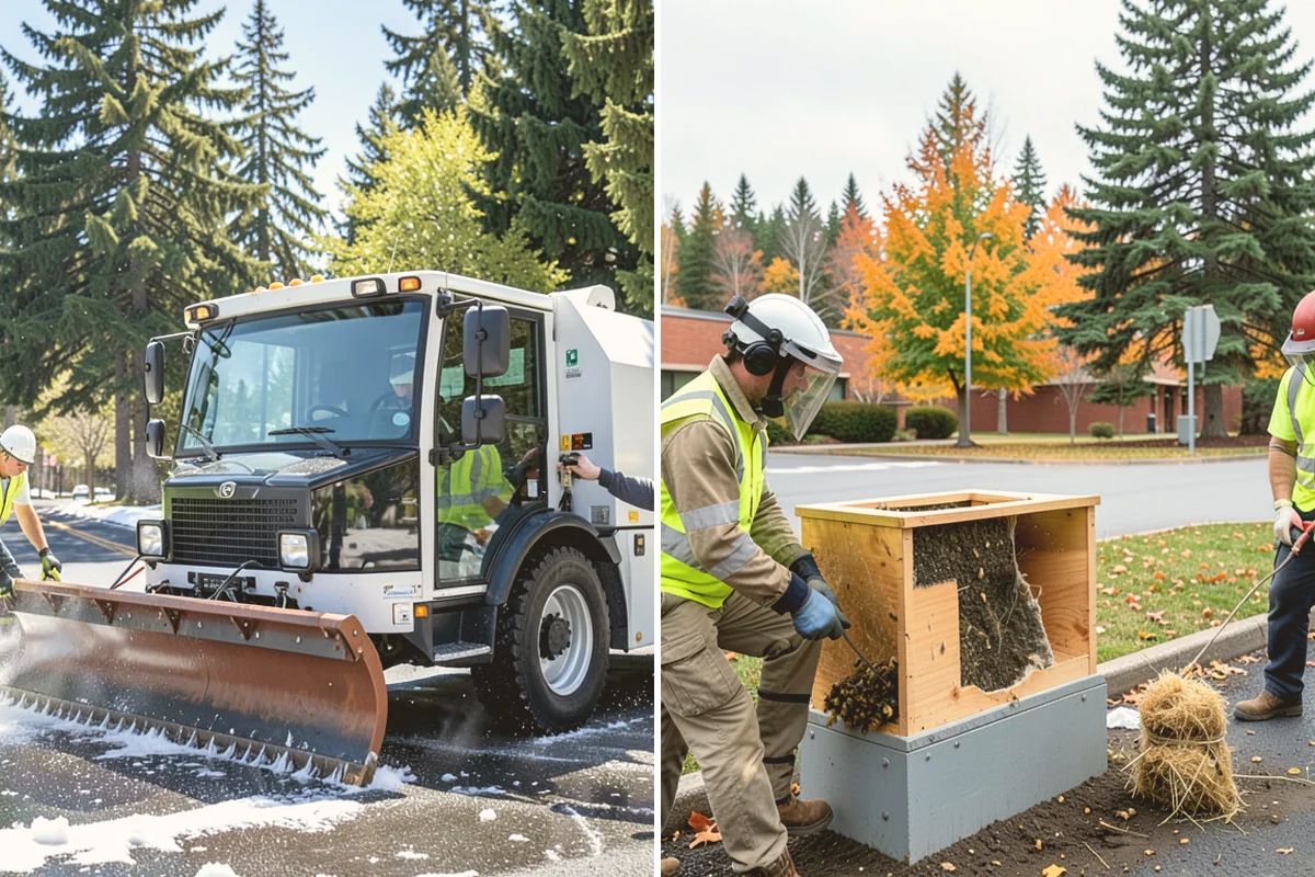 Municipal Shelter Construction in Langley, Island County, WA - Foundation and pad design with site drainage review