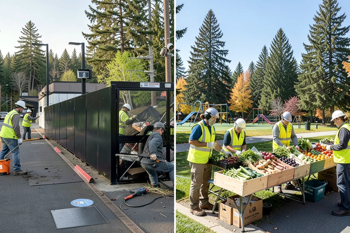 Municipal Shelter Construction in Lyman, Skagit County, WA - Foundation and pad design with site drainage review