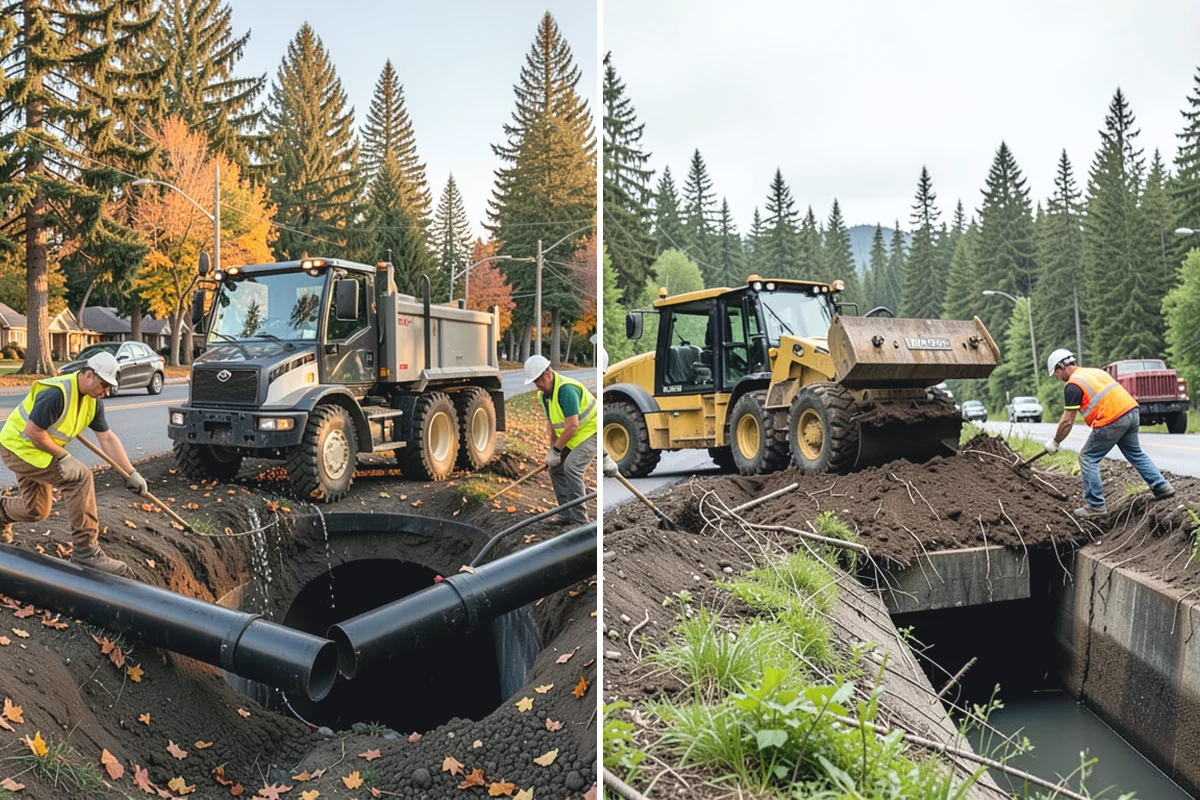 Municipal Shelter Construction in Medina, King County, WA - Foundation and pad design with site drainage review