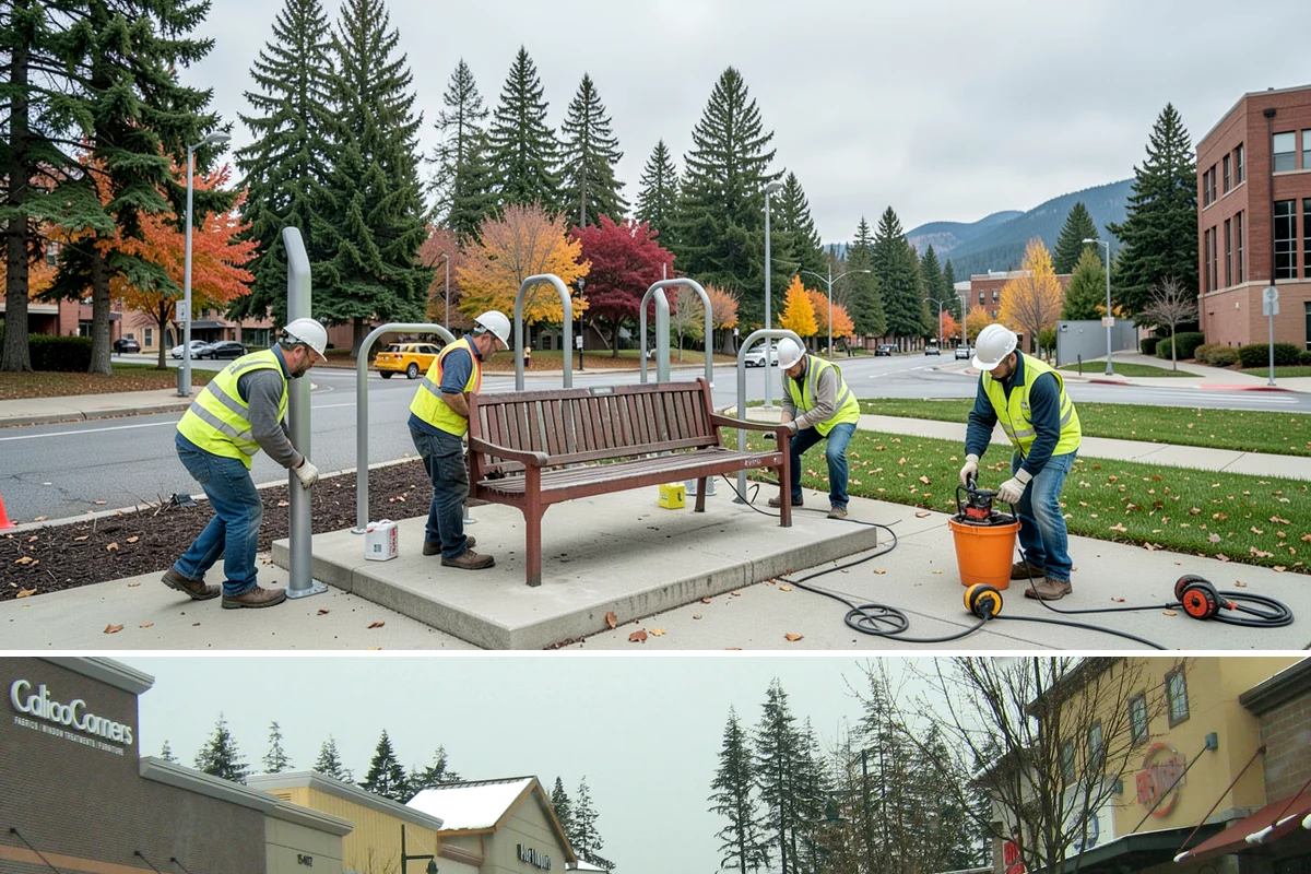 Municipal Shelter Construction in Mill Creek, Snohomish County, WA - Dry-season scheduling protects slab pours and framing from the delays wet weather imposes on structural work.