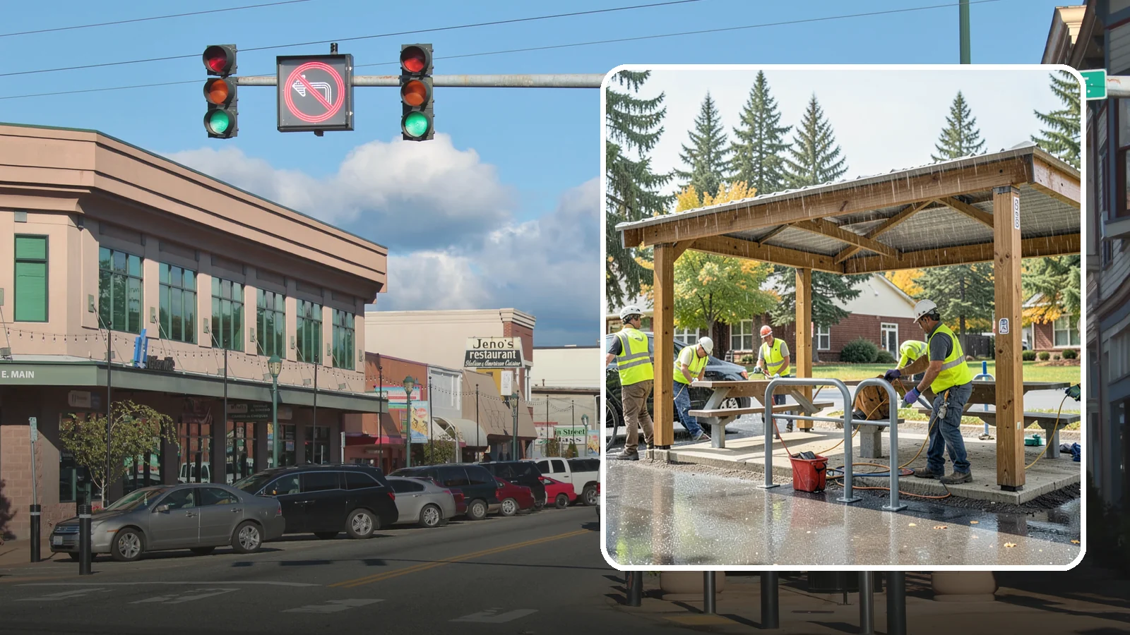 Municipal Shelter Construction in Monroe, Snohomish County, WA - Construct picnic shelters, pavilions, and covered structures that expand usable public gathering space year-round.
