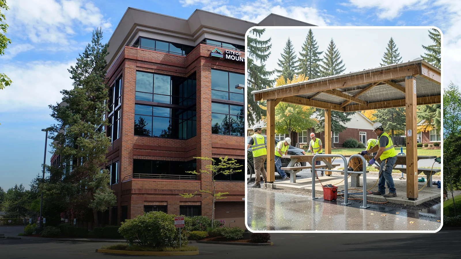 Municipal Shelter Construction in Mountlake Terrace, Snohomish County, WA - Construct picnic shelters, pavilions, and covered structures that expand usable public gathering space year-round.