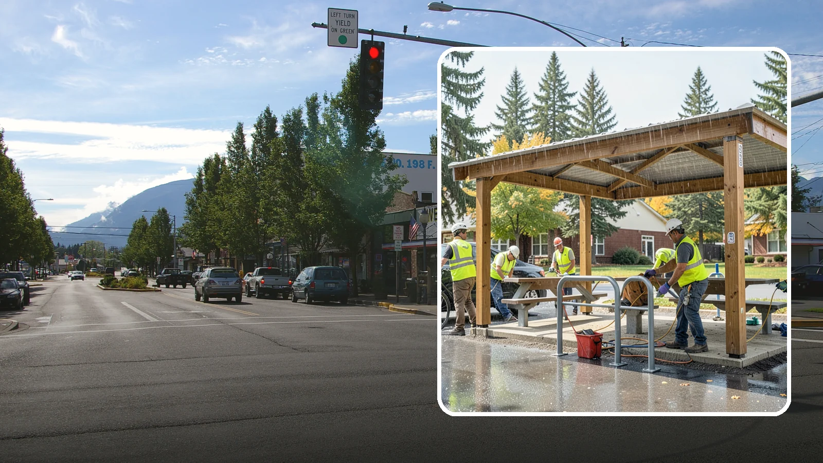 Municipal Shelter Construction in North Bend, King County, WA - Construct picnic shelters, pavilions, and covered structures that expand usable public gathering space year-round.