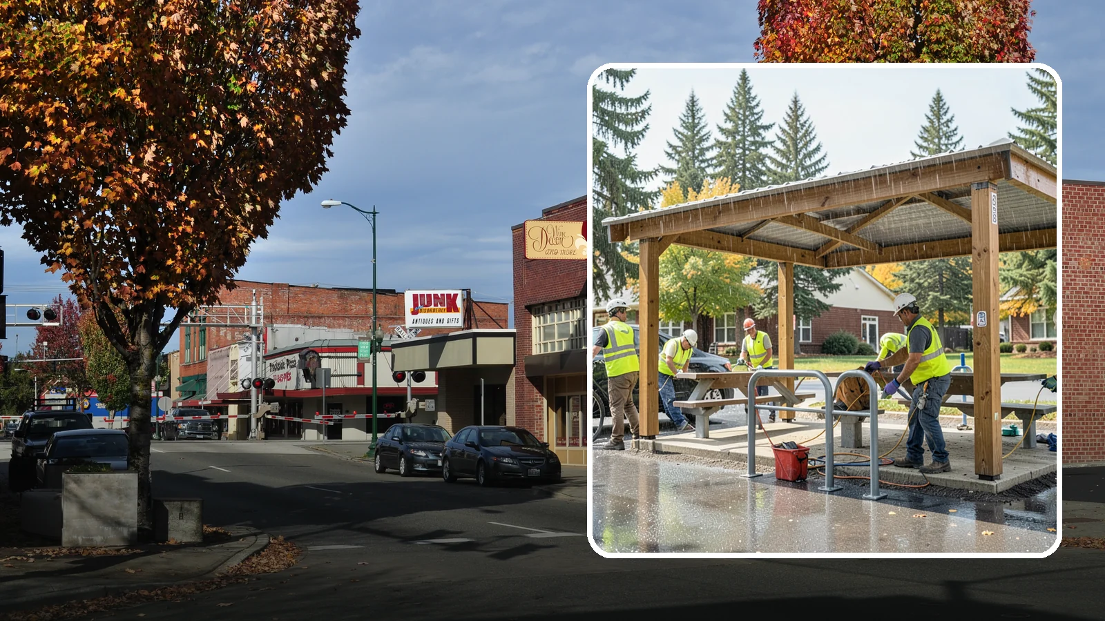 Municipal Shelter Construction in Puyallup, Pierce County, WA - Construct picnic shelters, pavilions, and covered structures that expand usable public gathering space year-round.