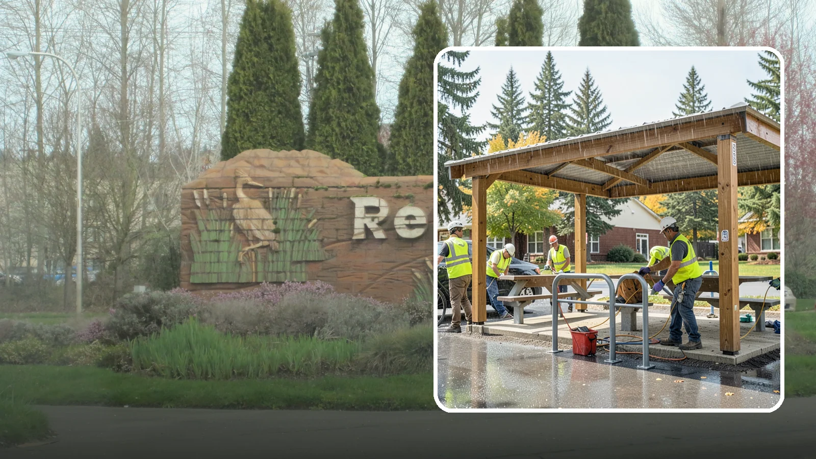 Municipal Shelter Construction in Renton, King County, WA - Construct picnic shelters, pavilions, and covered structures that expand usable public gathering space year-round.