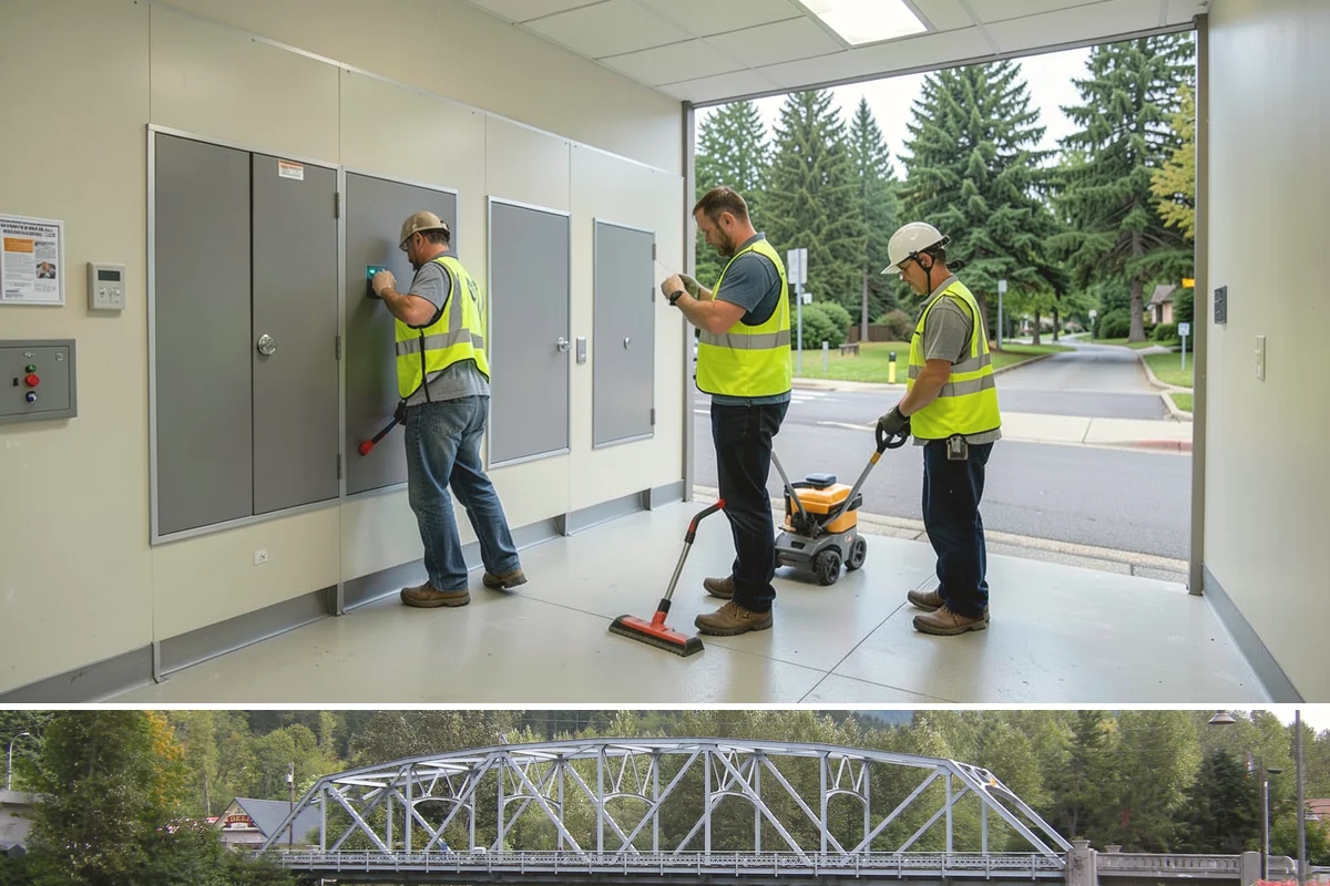 Municipal Shelter Construction in Skykomish, King County, WA - Dry-season scheduling protects slab pours and framing from the delays wet weather imposes on structural work.