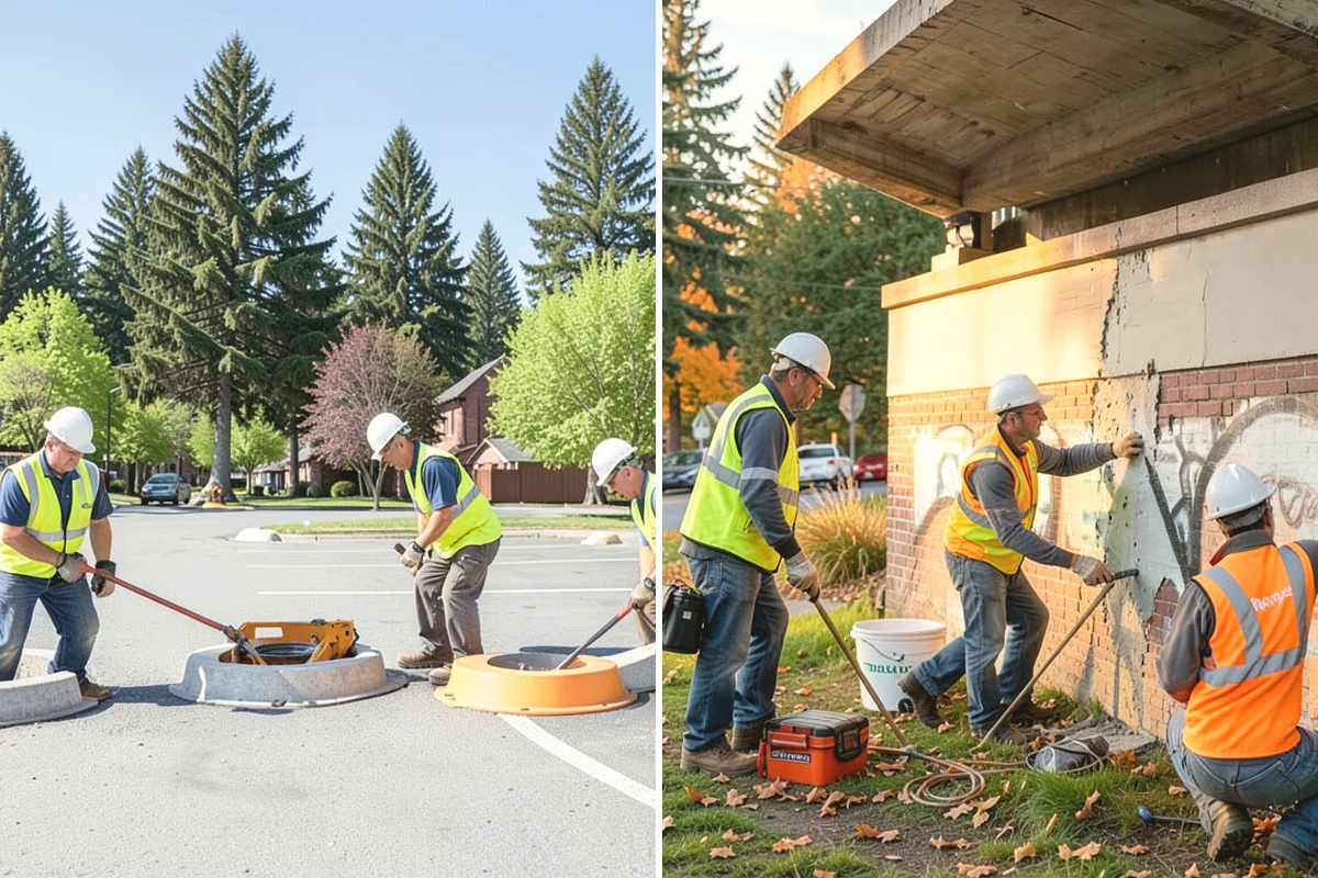 Municipal Shelter Construction in University Place, Pierce County, WA - Foundation and pad design with site drainage review
