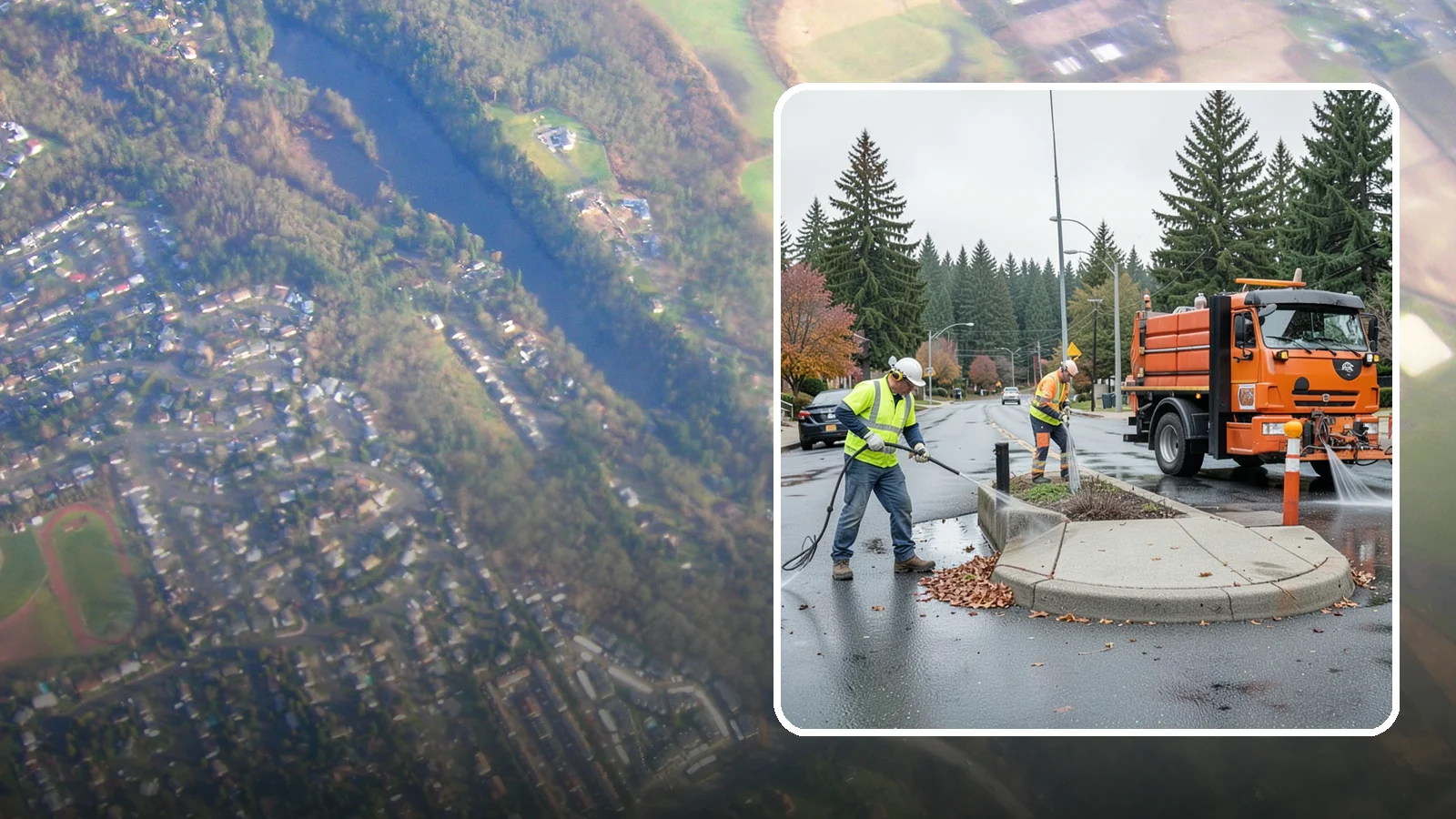 Municipal Sidewalk Cleaning in Algona, King County, WA - We pressure wash public sidewalks and walkways to remove gum, grime, and stains for Western Washington cities and business...