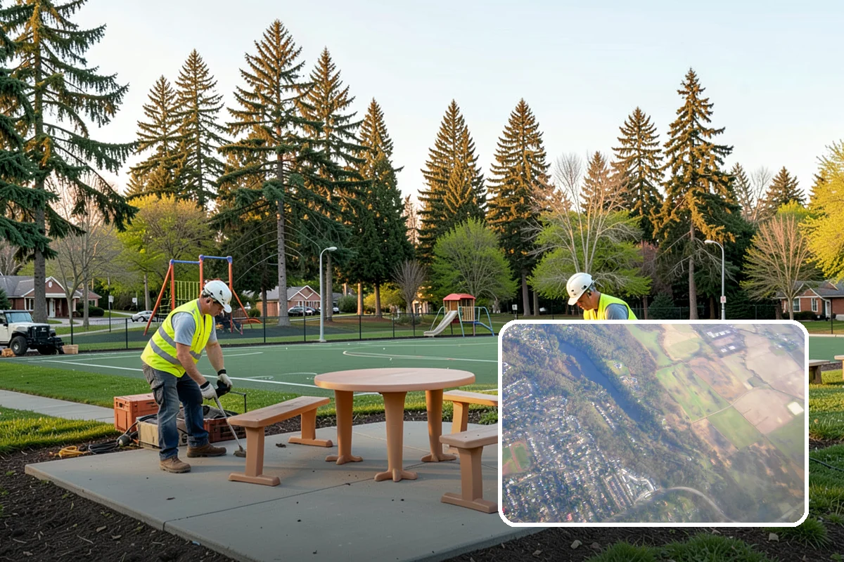 Municipal Sidewalk Cleaning in Algona, King County, WA - Surface cleaning removes slip hazards from gum and mildew