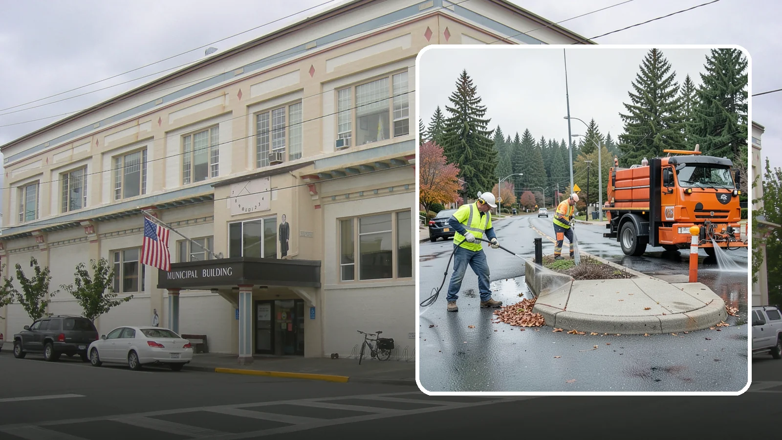 Municipal Sidewalk Cleaning in Anacortes, Skagit County, WA - We pressure wash public sidewalks and walkways to remove gum, grime, and stains for Western Washington cities and business...