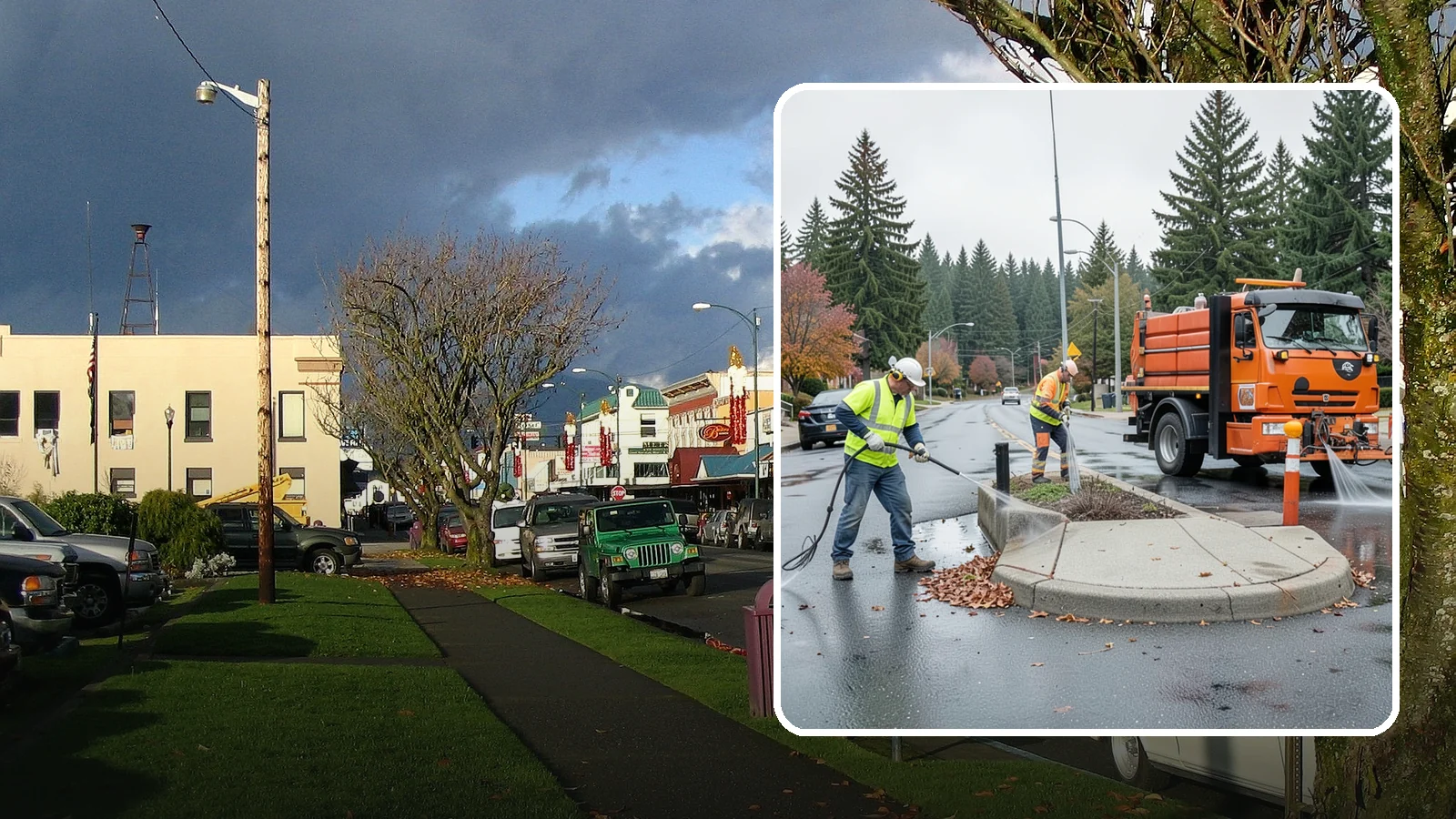 Municipal Sidewalk Cleaning in Arlington, Snohomish County, WA - We pressure wash public sidewalks and walkways to remove gum, grime, and stains for Western Washington cities and business...