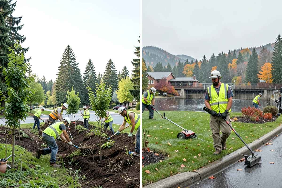 Municipal Sidewalk Cleaning in Arlington, Snohomish County, WA - We map priority walk segments and confirm a cleaning route