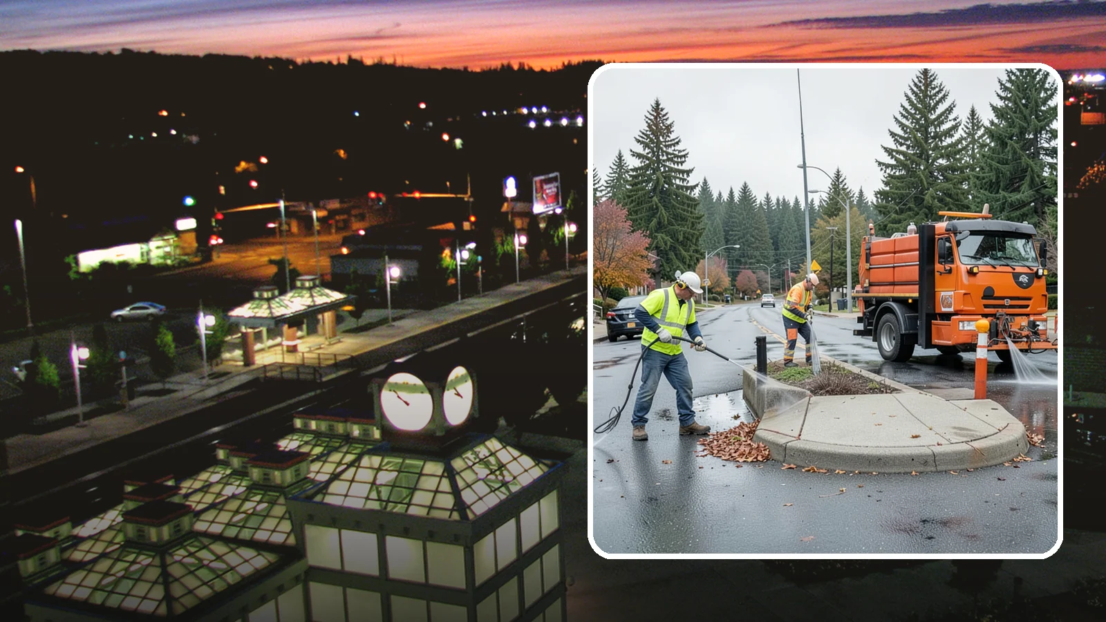 Municipal Sidewalk Cleaning in Auburn, King County, WA - We pressure wash public sidewalks and walkways to remove gum, grime, and stains for Western Washington cities and business...