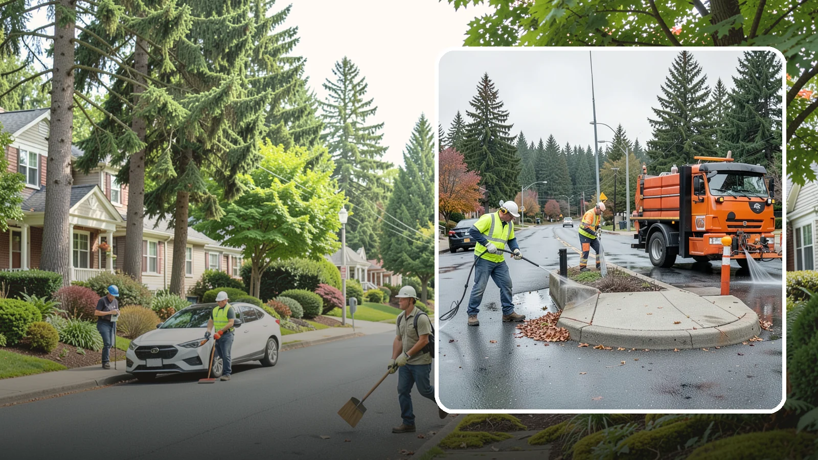 Municipal Sidewalk Cleaning in Beaux Arts Village, King County, WA - We pressure wash public sidewalks and walkways to remove gum, grime, and stains for Western Washington cities and business...