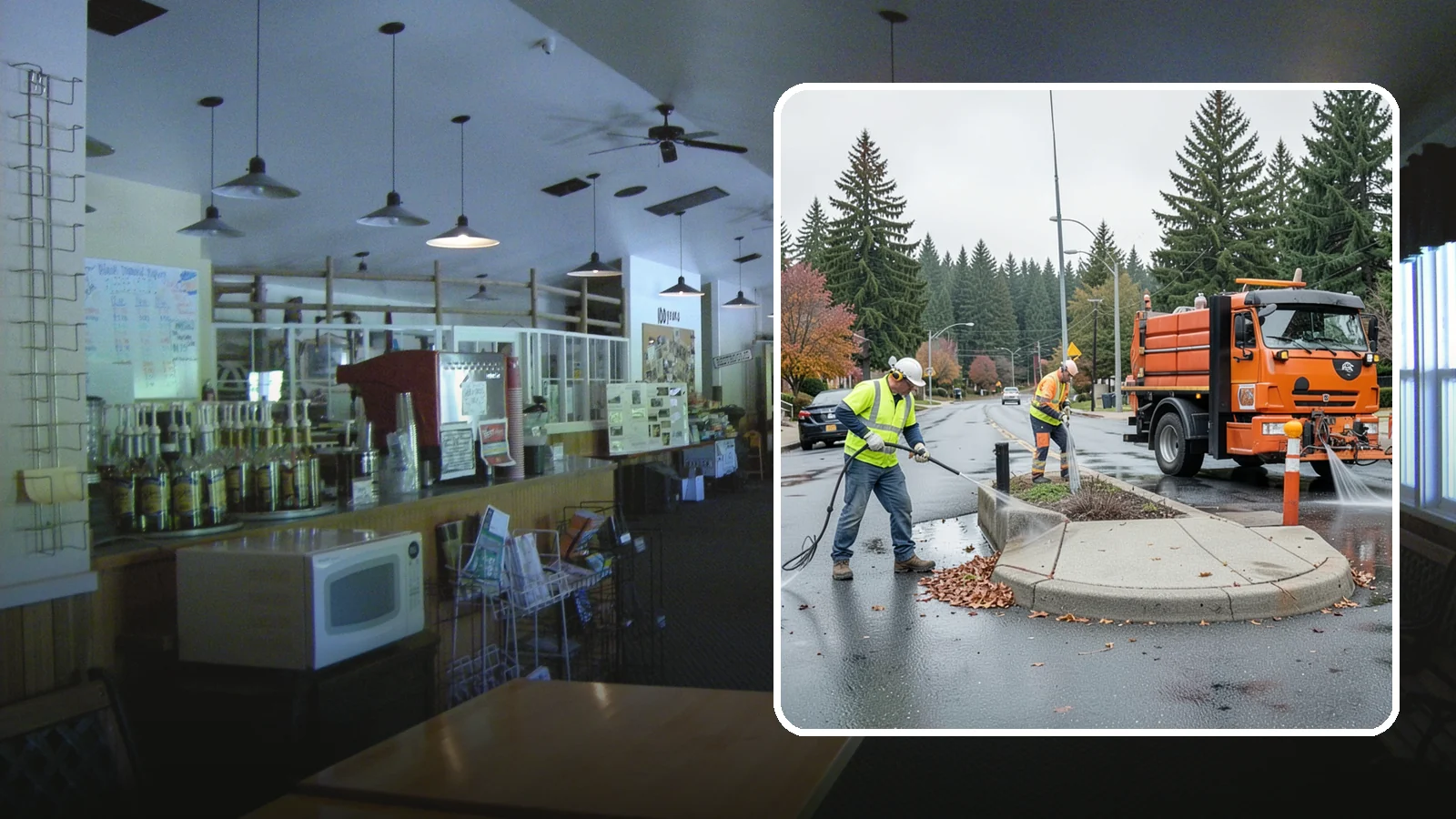Municipal Sidewalk Cleaning in Black Diamond, King County, WA - We pressure wash public sidewalks and walkways to remove gum, grime, and stains for Western Washington cities and business...