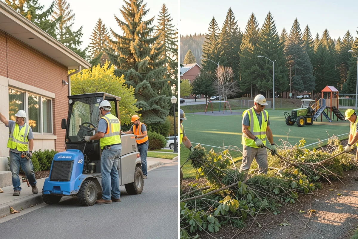 Municipal Sidewalk Cleaning in Black Diamond, King County, WA - We map priority walk segments and confirm a cleaning route