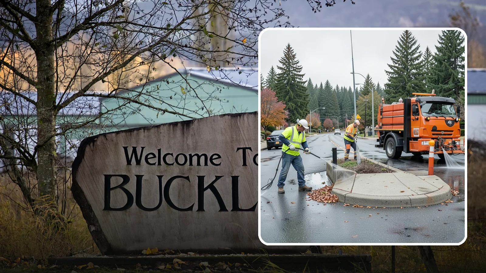 Municipal Sidewalk Cleaning in Buckley, Pierce County, WA - We pressure wash public sidewalks and walkways to remove gum, grime, and stains for Western Washington cities and business...