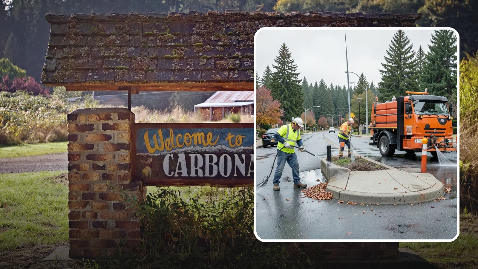 Municipal Sidewalk Cleaning in Carbonado, Pierce County, WA - We pressure wash public sidewalks and walkways to remove gum, grime, and stains for Western Washington cities and business...