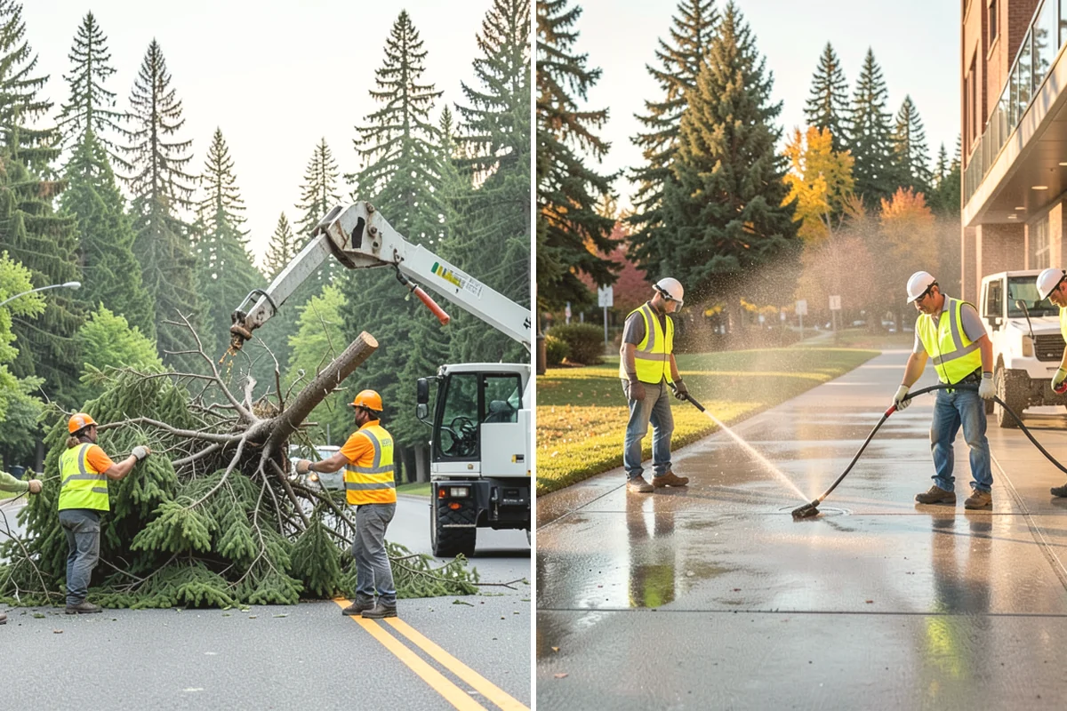 Municipal Sidewalk Cleaning in Carbonado, Pierce County, WA - We map priority walk segments and confirm a cleaning route