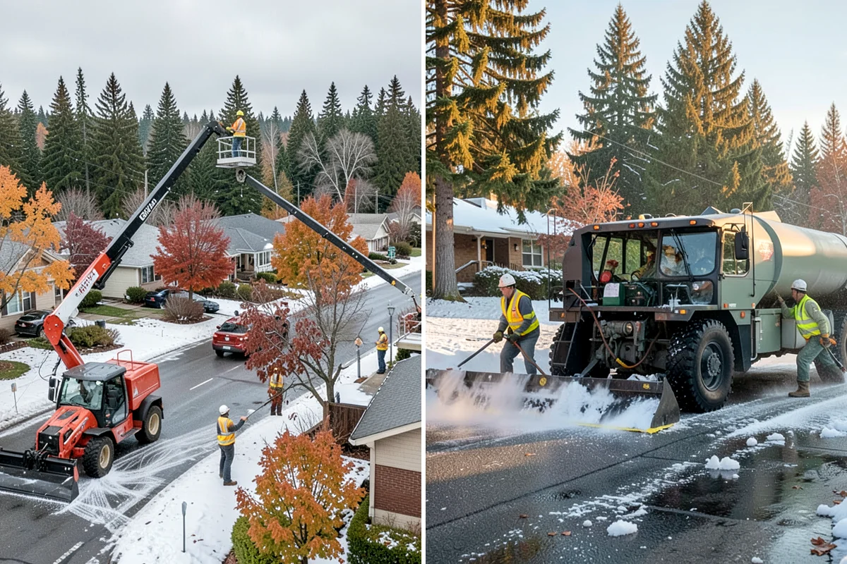 Municipal Sidewalk Cleaning in Concrete, Skagit County, WA - We map priority walk segments and confirm a cleaning route
