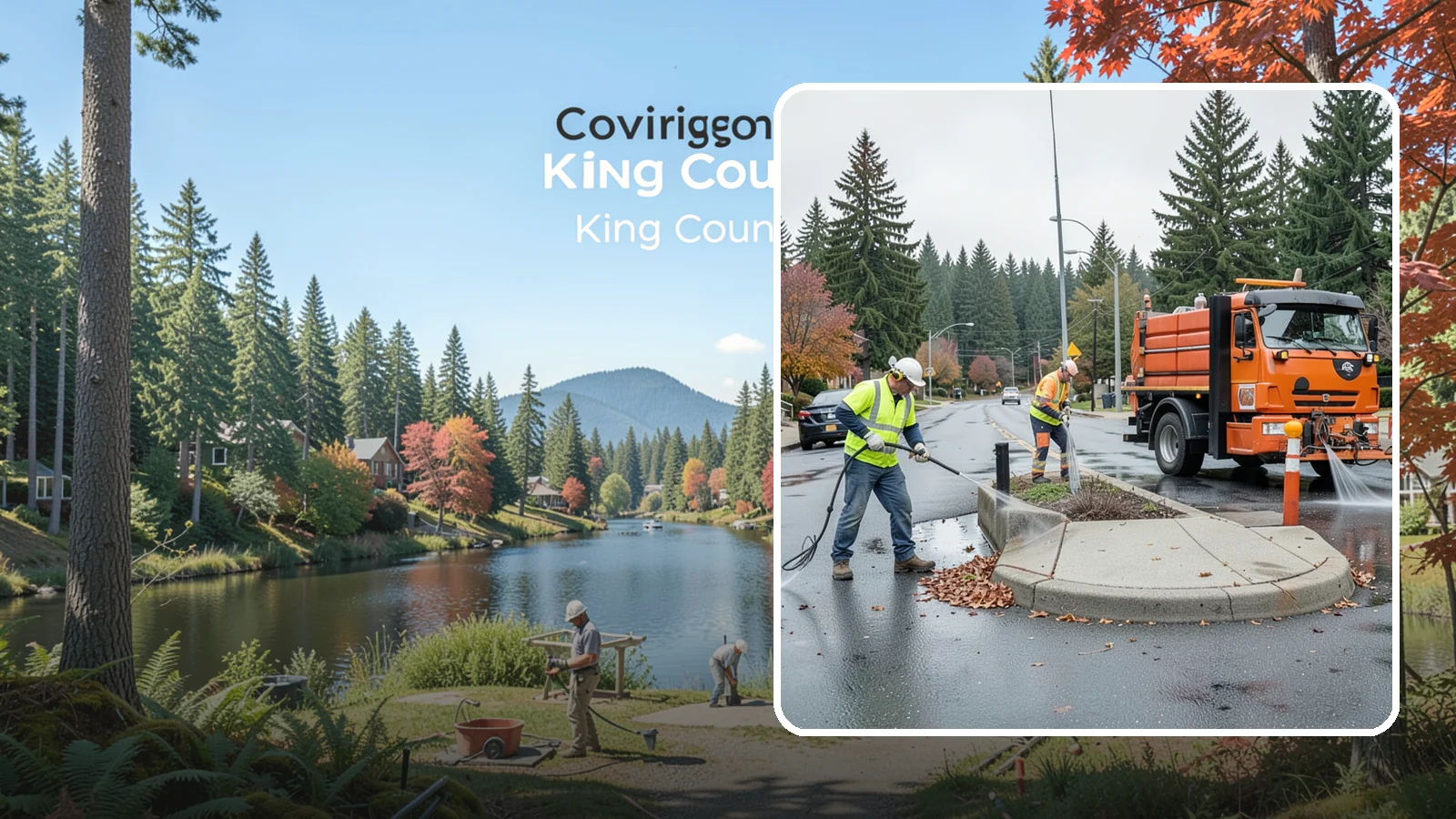 Municipal Sidewalk Cleaning in Covington, King County, WA - We pressure wash public sidewalks and walkways to remove gum, grime, and stains for Western Washington cities and business...
