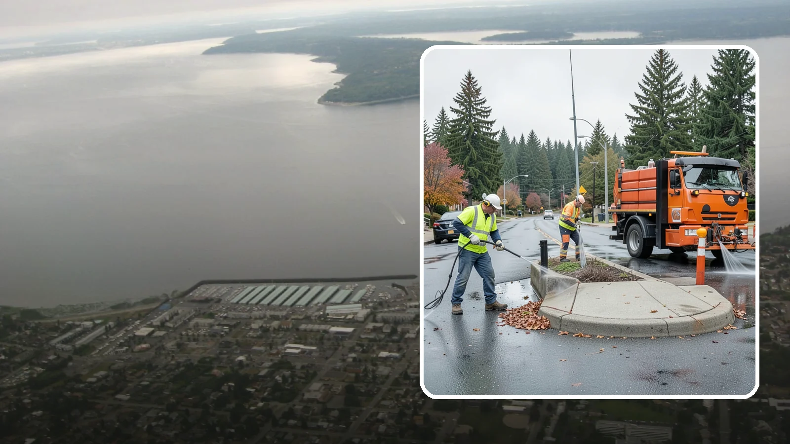 Municipal Sidewalk Cleaning in Des Moines, King County, WA - We pressure wash public sidewalks and walkways to remove gum, grime, and stains for Western Washington cities and business...