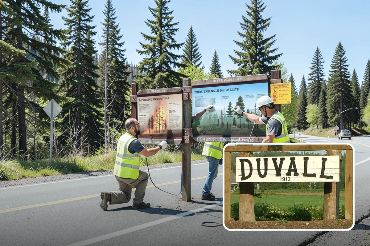 Municipal Sidewalk Cleaning in Duvall, King County, WA - Surface cleaning removes slip hazards from gum and mildew