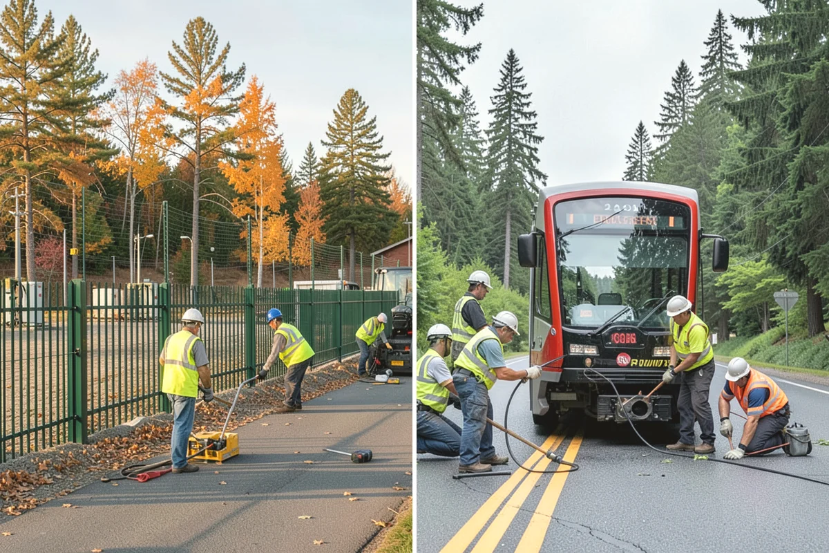 Municipal Sidewalk Cleaning in Duvall, King County, WA - We map priority walk segments and confirm a cleaning route