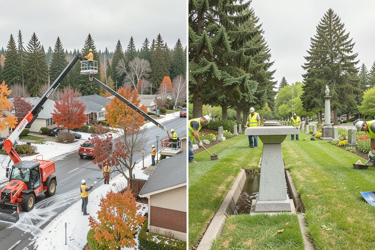 Municipal Sidewalk Cleaning in Eatonville, Pierce County, WA - We map priority walk segments and confirm a cleaning route