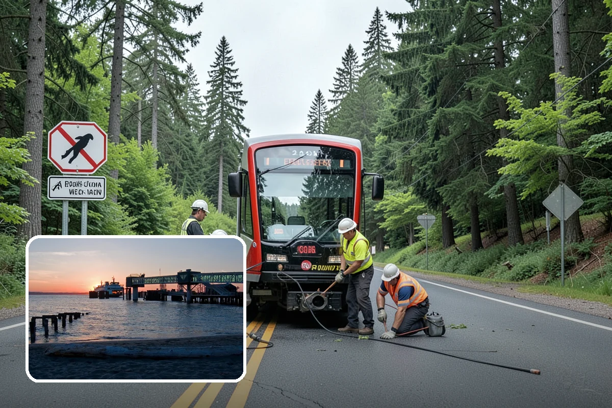 Municipal Sidewalk Cleaning in Edmonds, Snohomish County, WA - Surface cleaning removes slip hazards from gum and mildew