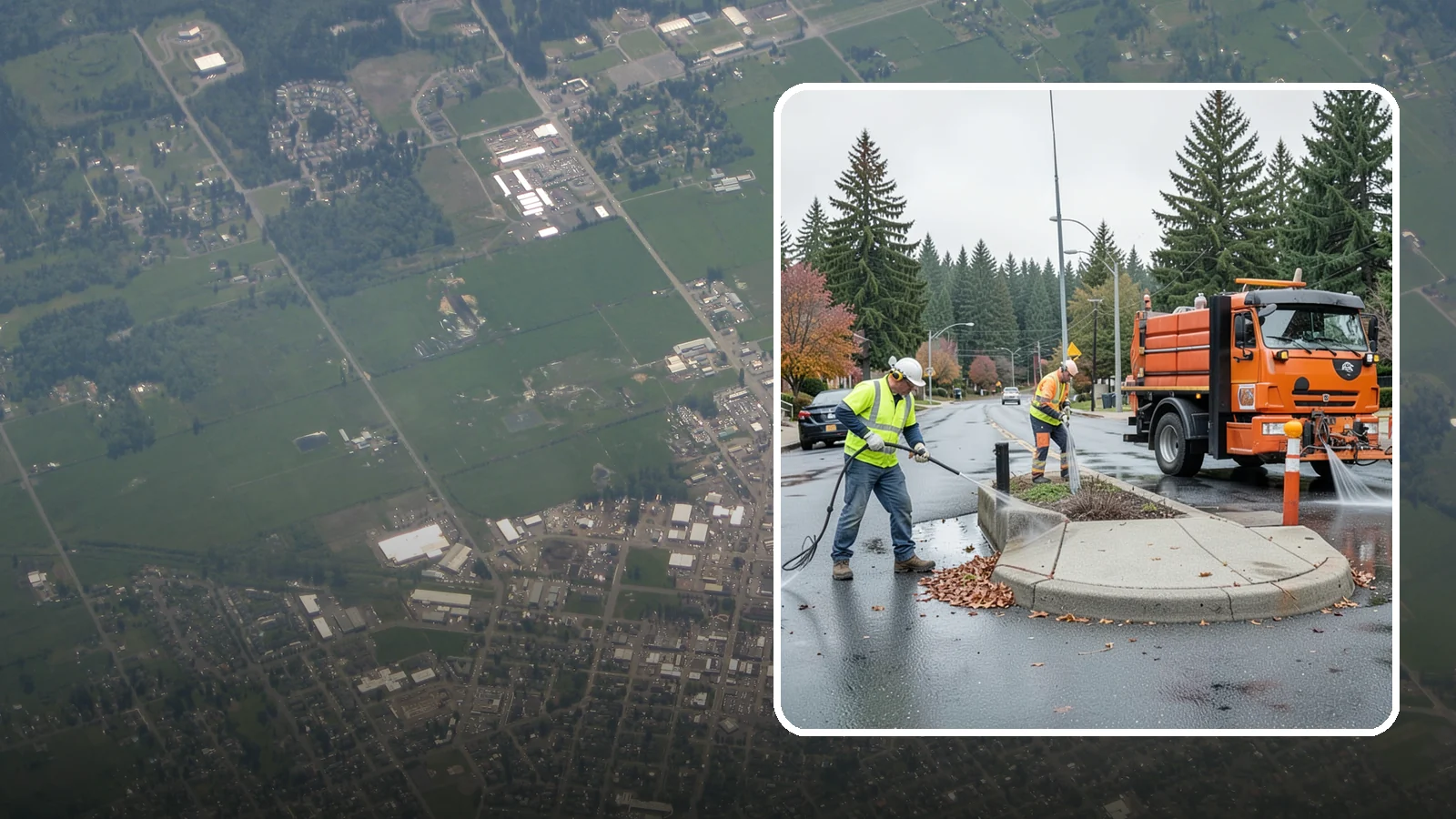 Municipal Sidewalk Cleaning in Enumclaw, King County, WA - We pressure wash public sidewalks and walkways to remove gum, grime, and stains for Western Washington cities and business...