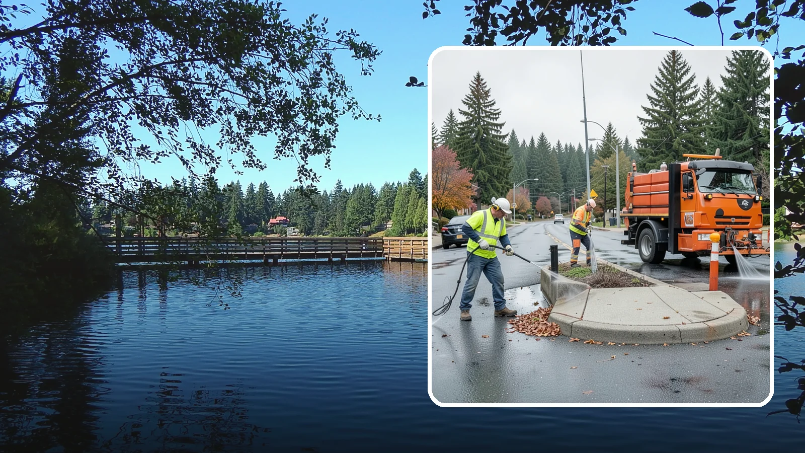 Municipal Sidewalk Cleaning in Federal Way, King County, WA - We pressure wash public sidewalks and walkways to remove gum, grime, and stains for Western Washington cities and business...