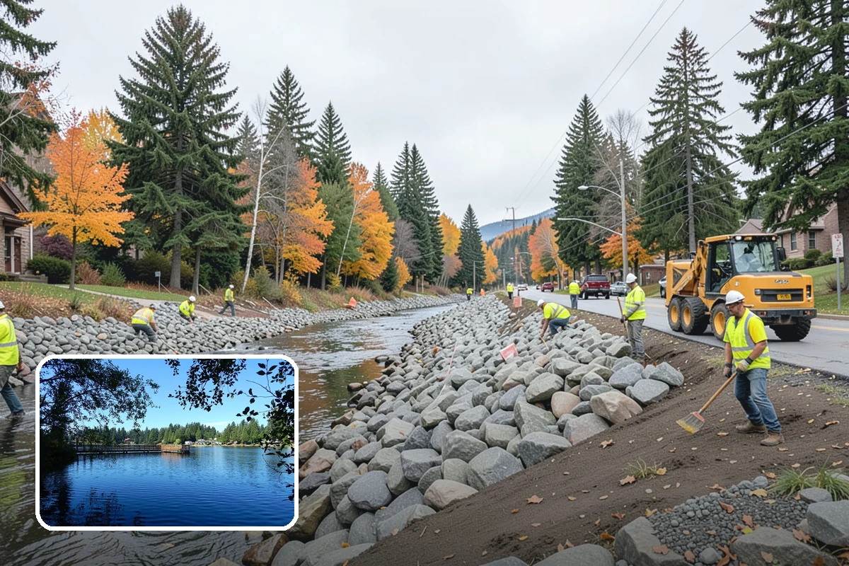 Municipal Sidewalk Cleaning in Federal Way, King County, WA - Surface cleaning removes slip hazards from gum and mildew