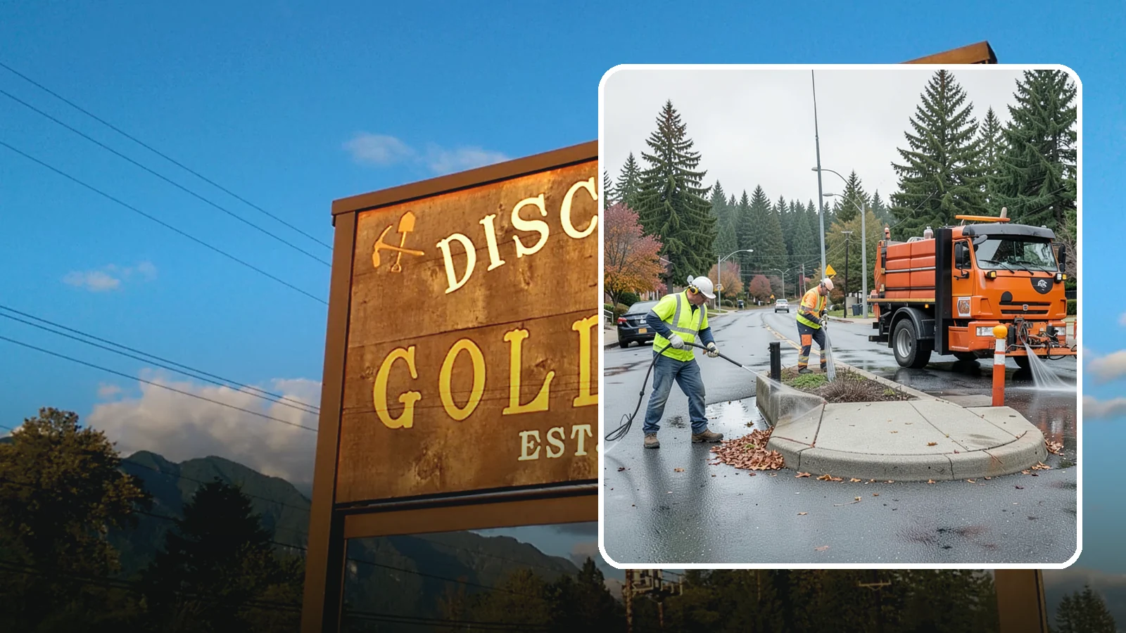 Municipal Sidewalk Cleaning in Gold Bar, Snohomish County, WA - We pressure wash public sidewalks and walkways to remove gum, grime, and stains for Western Washington cities and business...