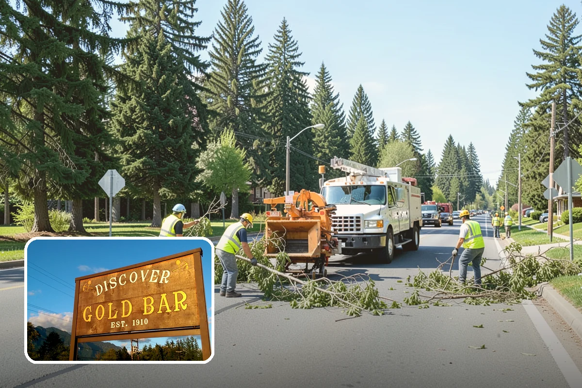 Municipal Sidewalk Cleaning in Gold Bar, Snohomish County, WA - Surface cleaning removes slip hazards from gum and mildew