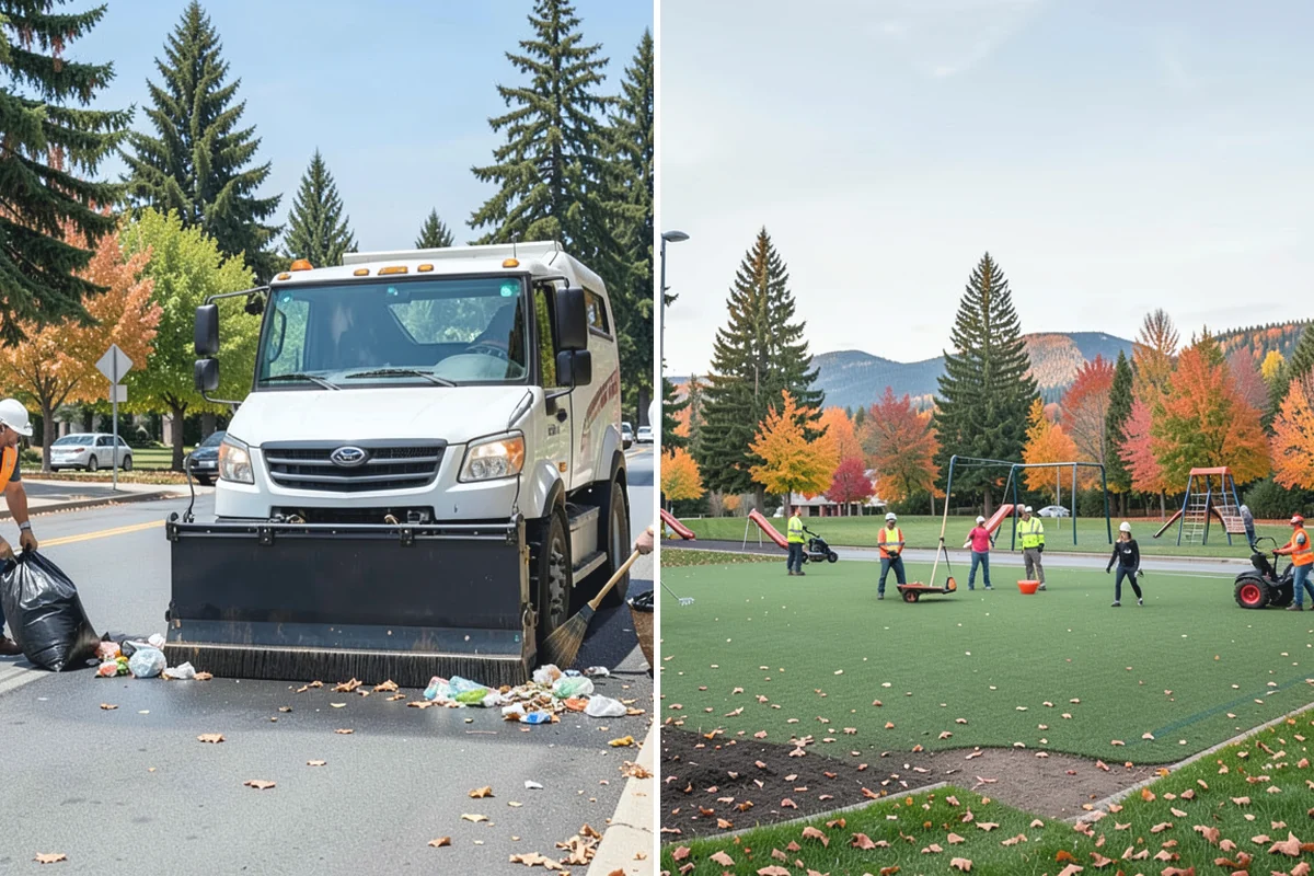 Municipal Sidewalk Cleaning in Gold Bar, Snohomish County, WA - We map priority walk segments and confirm a cleaning route