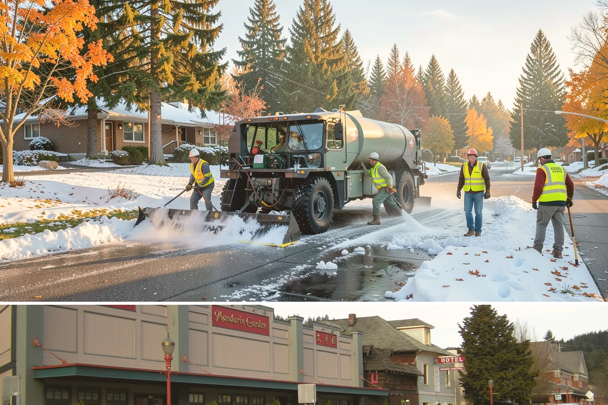 Municipal Sidewalk Cleaning in Issaquah, King County, WA - Washing is most effective in the dry spring-through-fall months, with pre-event cleaning scheduled ahead of festivals and peak...