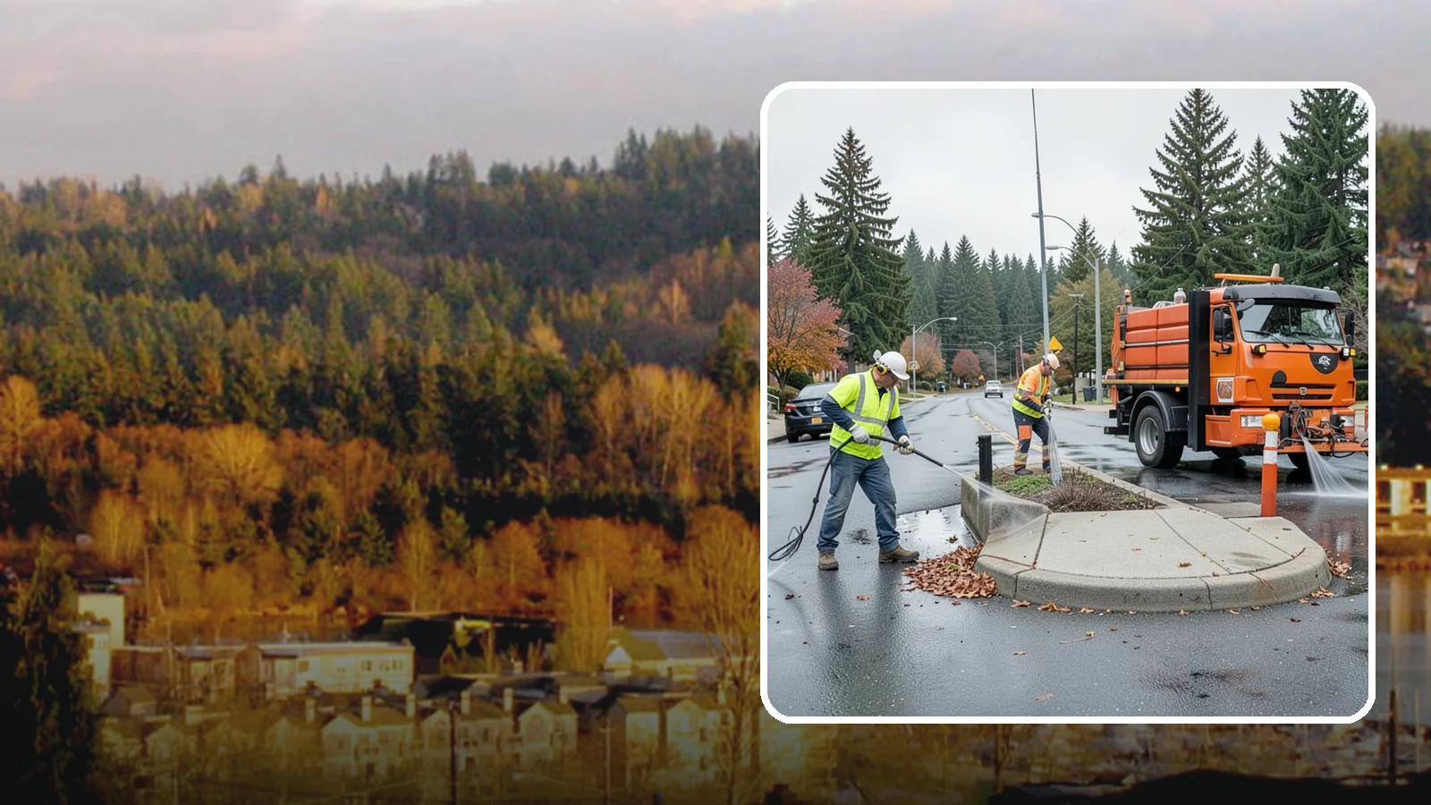 Municipal Sidewalk Cleaning in Kenmore, King County, WA - We pressure wash public sidewalks and walkways to remove gum, grime, and stains for Western Washington cities and business...