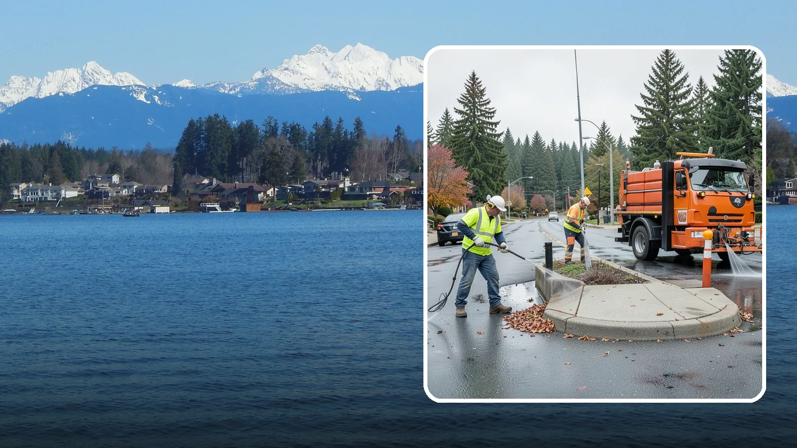 Municipal Sidewalk Cleaning in Lake Stevens, Snohomish County, WA - We pressure wash public sidewalks and walkways to remove gum, grime, and stains for Western Washington cities and business...