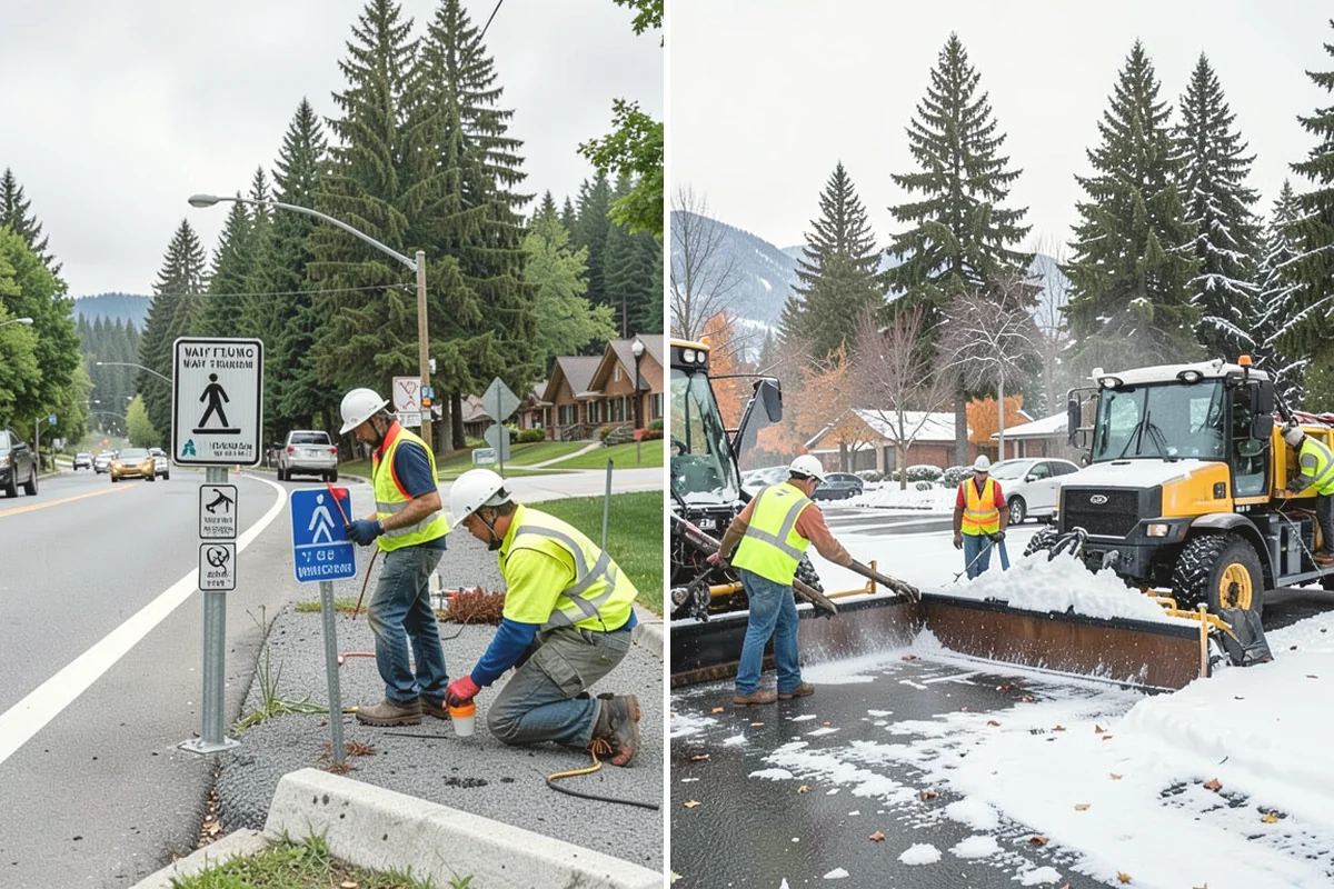 Municipal Sidewalk Cleaning in Lake Stevens, Snohomish County, WA - We map priority walk segments and confirm a cleaning route