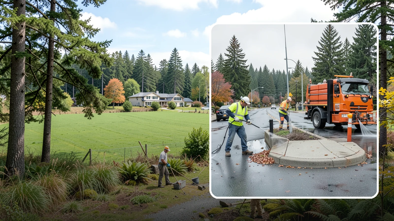 Municipal Sidewalk Cleaning in Lyman, Skagit County, WA - We pressure wash public sidewalks and walkways to remove gum, grime, and stains for Western Washington cities and business...