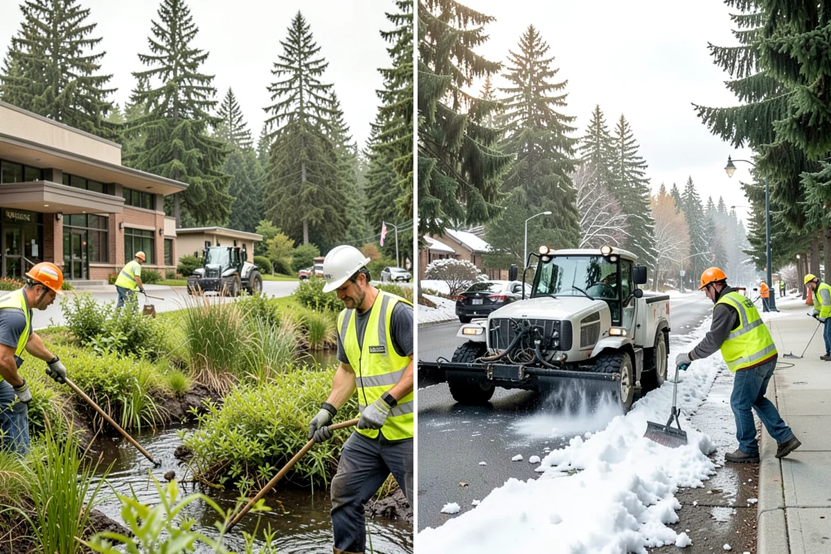 Municipal Sidewalk Cleaning in Lyman, Skagit County, WA - We map priority walk segments and confirm a cleaning route