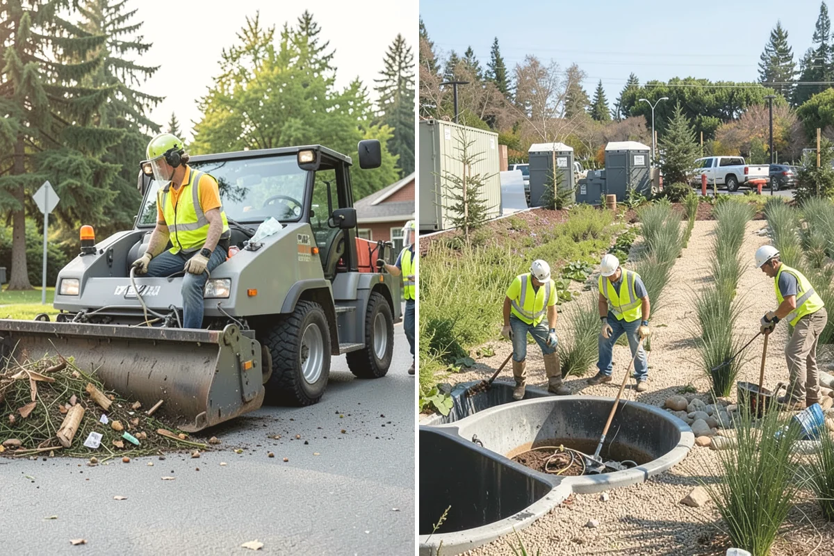 Municipal Sidewalk Cleaning in Mill Creek, Snohomish County, WA - We map priority walk segments and confirm a cleaning route