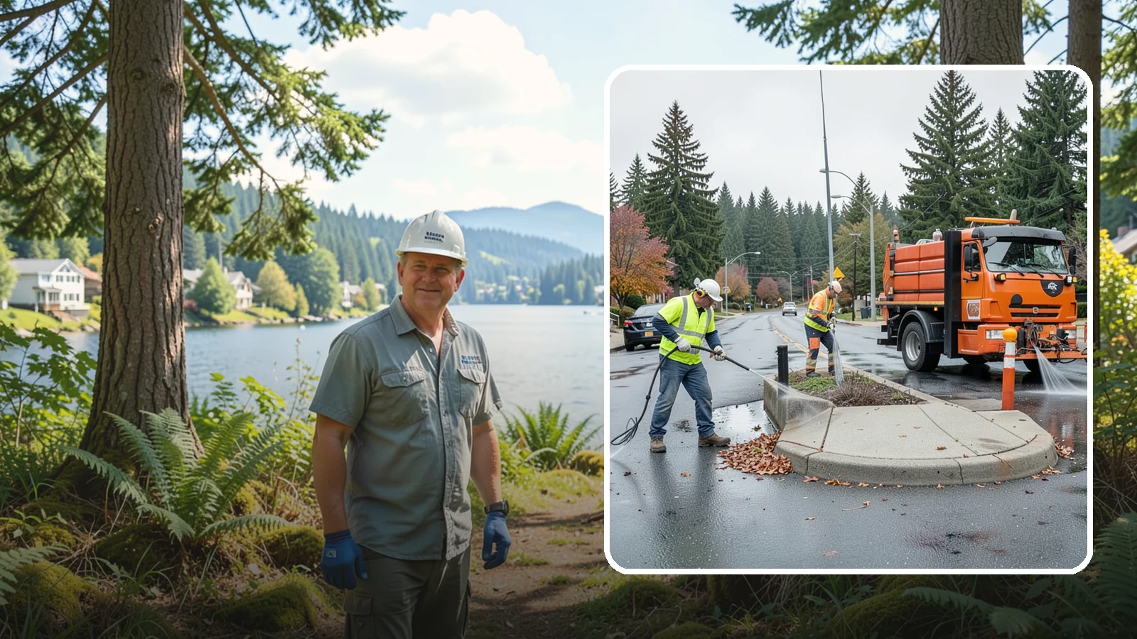 Municipal Sidewalk Cleaning in Milton, King County, WA - We pressure wash public sidewalks and walkways to remove gum, grime, and stains for Western Washington cities and business...