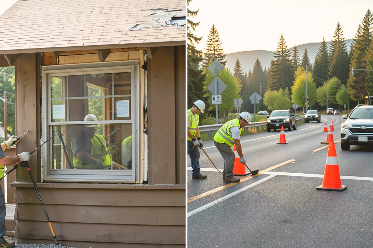 Municipal Sidewalk Cleaning in Milton, King County, WA - We map priority walk segments and confirm a cleaning route